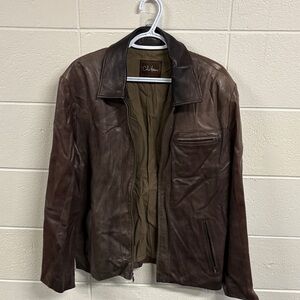 Cole Haan vintage Brown Leather Jacket-men’s